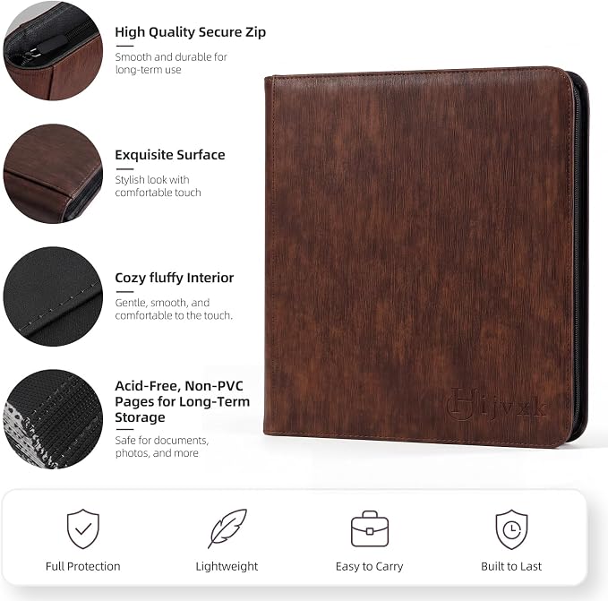 Card Binder 12 Pocket, Premium 720 Double Sided Pocket Collection Binder - Image 5