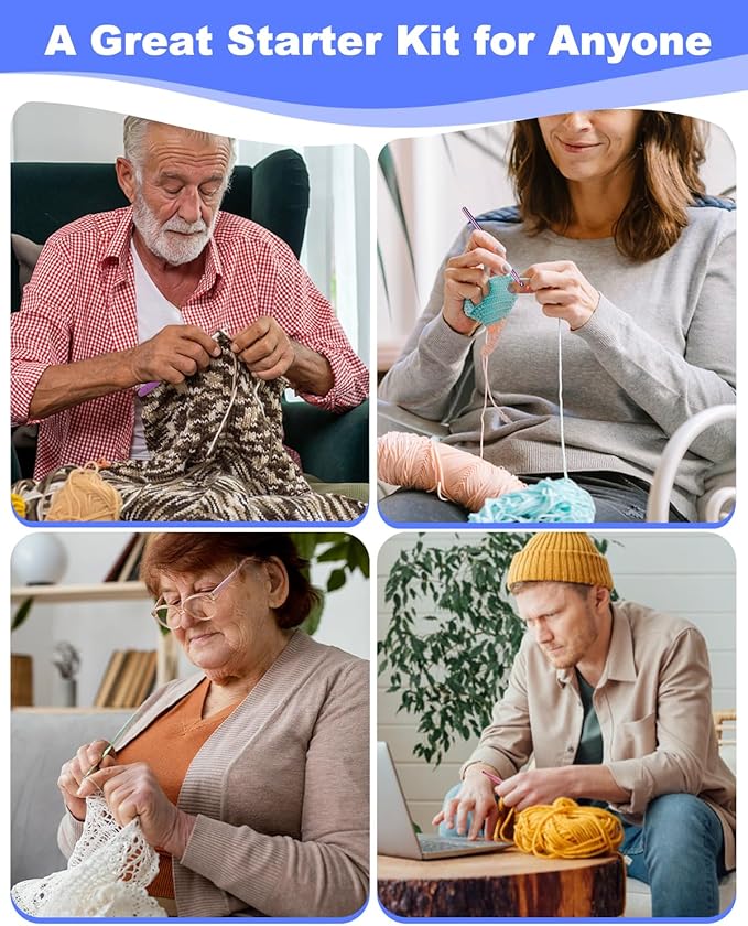 Aeelike Crochet Kit for Beginners Young and Old, First Crochet Kit for Adults - Image 5