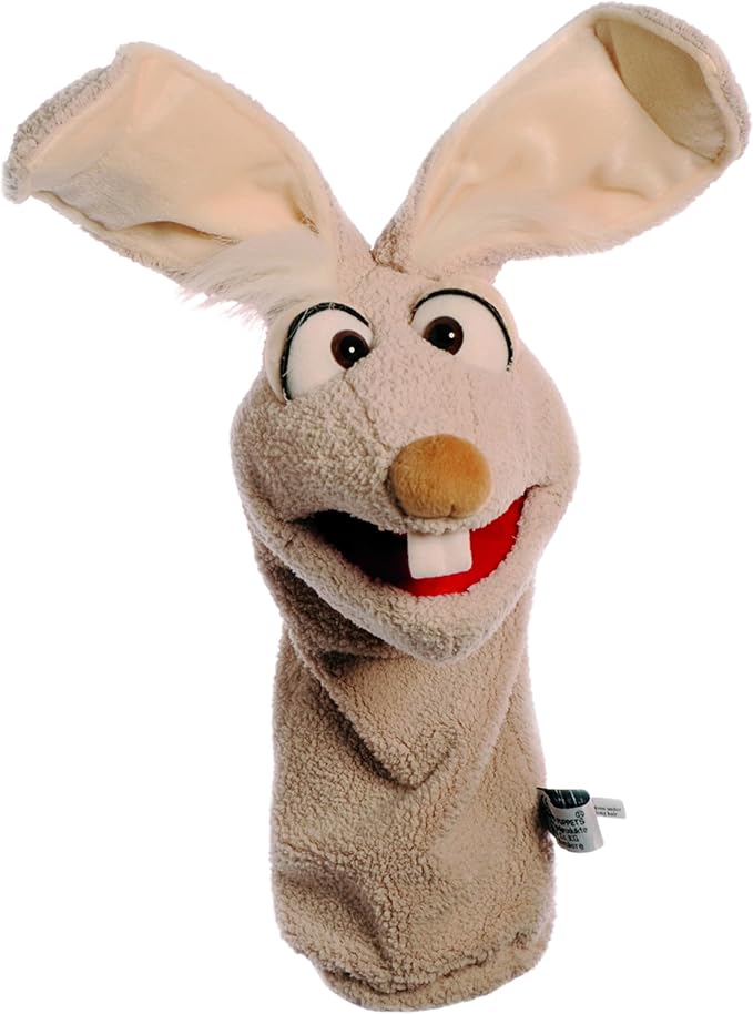 Living Puppets - Fred the 17-Inch Rabbit, Plush Hand Puppet by PlayfulMinds-Toys