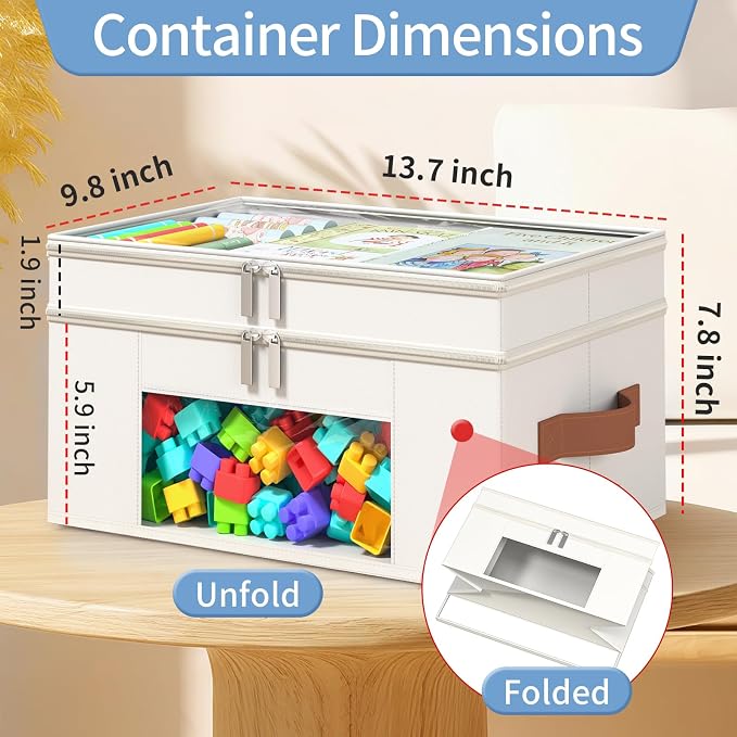 Foyego 18 QT Craft Organizers and Storage Box - Image 2