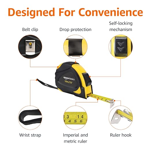 Amazon Basics Self-Locking Tape Measure - Image 4