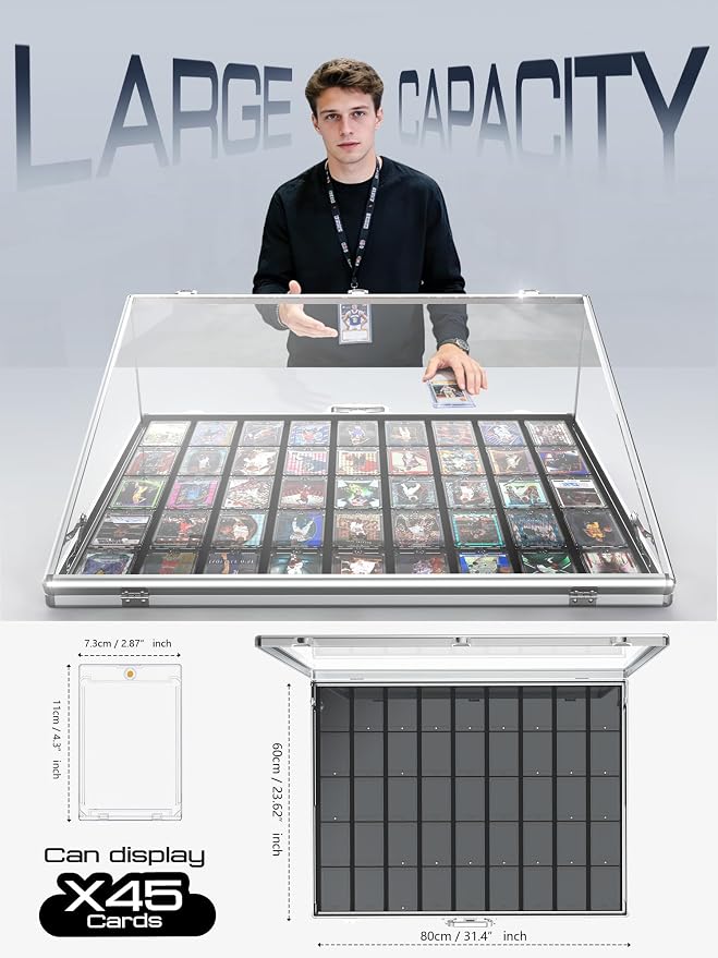 Ultra-Thin 31.4 x 23.6inch Portable Aluminum Card Display Case - Image 2