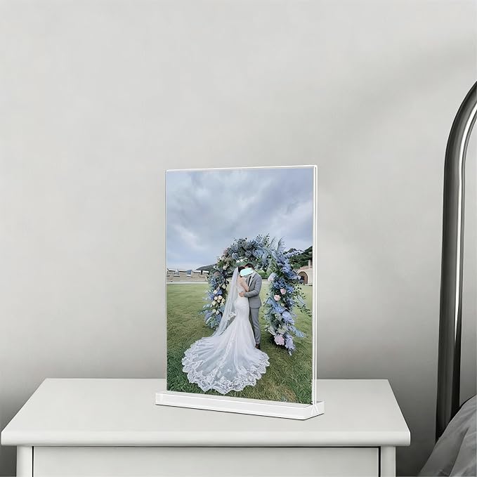 KOOLDE Acrylic Sign Holder 8.5x11 Inches 3 Pack T Shape Desktop Display Stand - Image 6