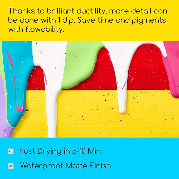 MEEDEN Soft Body Acrylic Paint: Light Pink Matte Finish - 250ml/8.45oz Bulk - Image 6