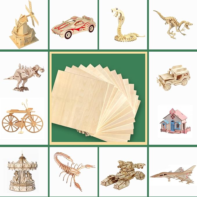 36 Pack 12"x12" Basswood Sheets 1/8", 3mm - Image 4