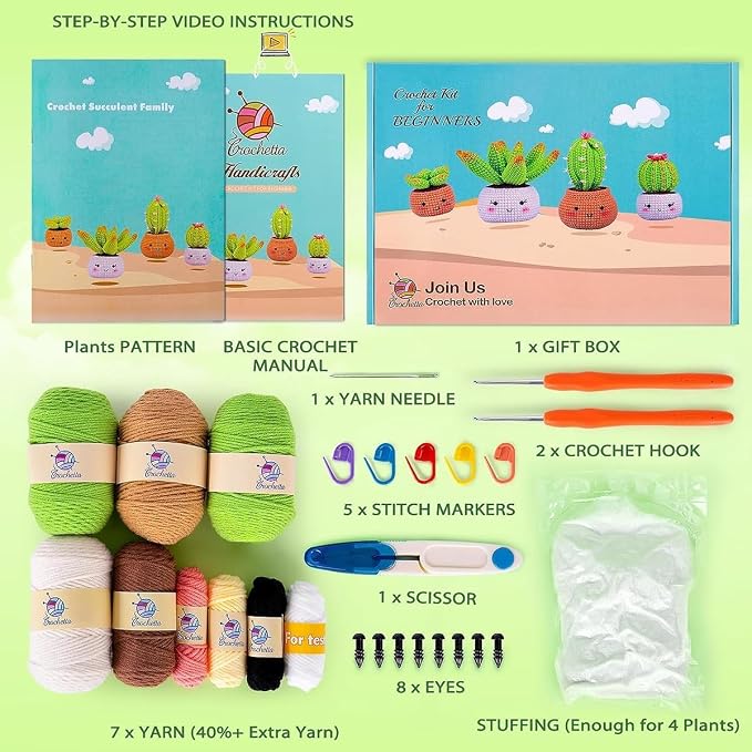 Crochetta Crochet Kit for Beginners - Image 4