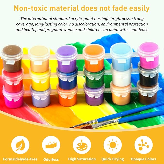 Paint by Numbers Kit for Adults, Skull Paint by Numbers for Beginners, DIY - Image 6
