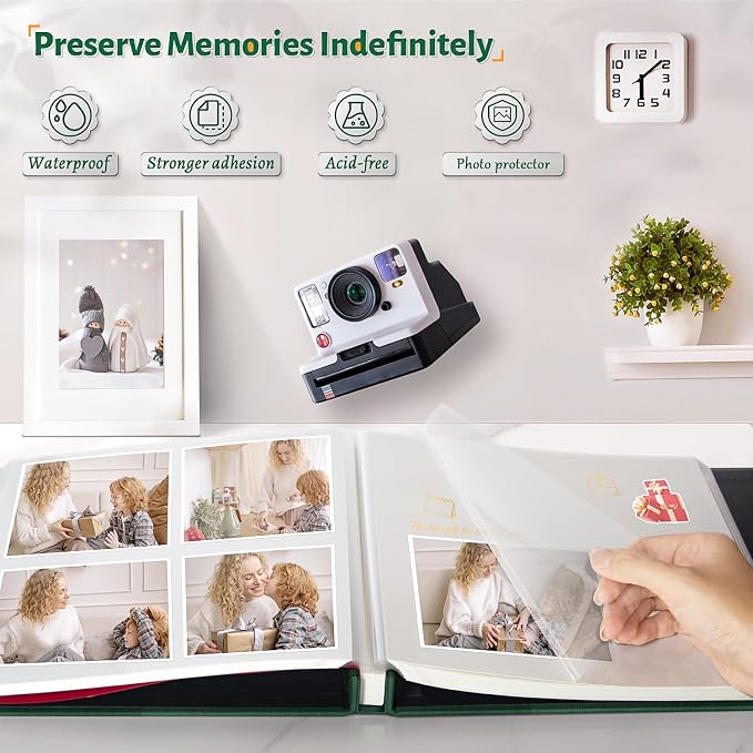 Artfeel Photo Album Self Adhesive Scrapbook, 120 Pages Large Photo Book - Image 2