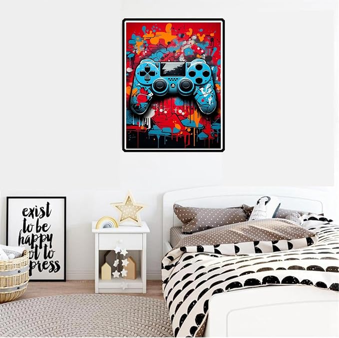 VeGuude Diamond Art Kits for Adults, Graffiti Gaming Controller Diamond Painting - Image 4