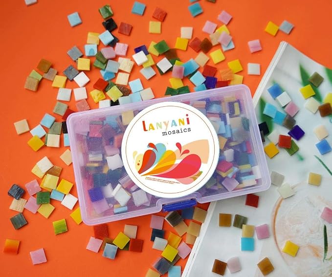Lanyani 800 Pieces Mosaic Tiles Stained Glass - Image 4
