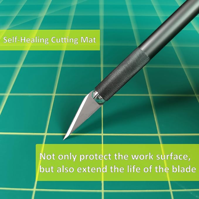 NEWBRAUG 12'' × 18'' Durable Self Healing Cutting Mat, Double Sided 5-Ply PVC - Image 8