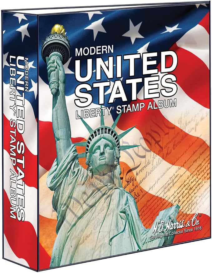 H.E. Harris & Co. USA Liberty Postage Stamp Album Three-Ring Binder Only by Unknown