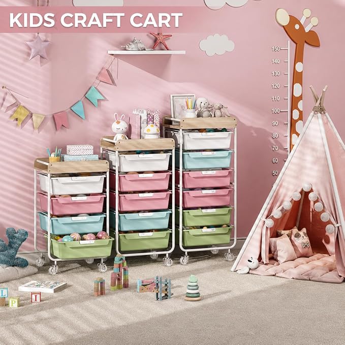 Rolling Craft Storage Cart - Image 7