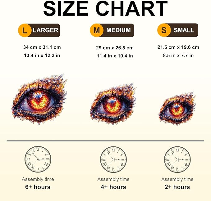Ember Eye Puzzles Adults Gifts Wooden 90 Pieces 8.5 * 7.7in - Image 4