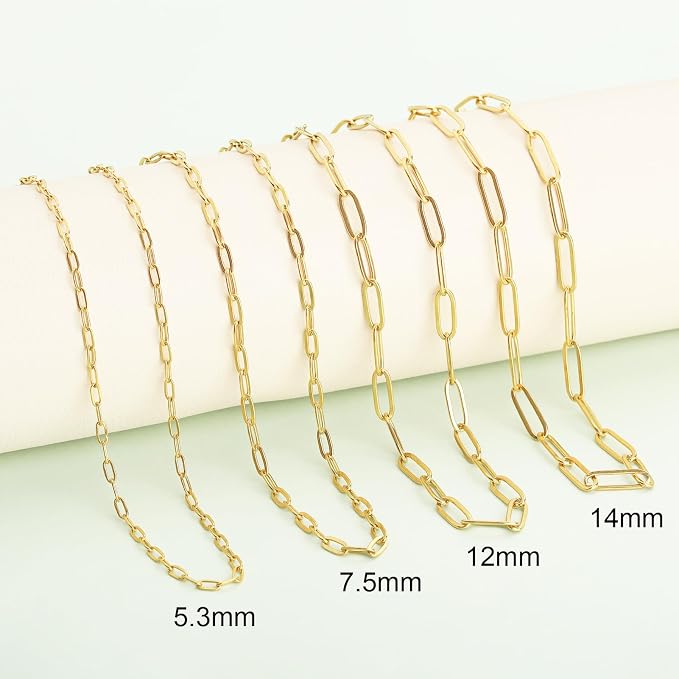 SMYHTGLIF 5 Meters Gold Stainless Steel Chain - Image 6
