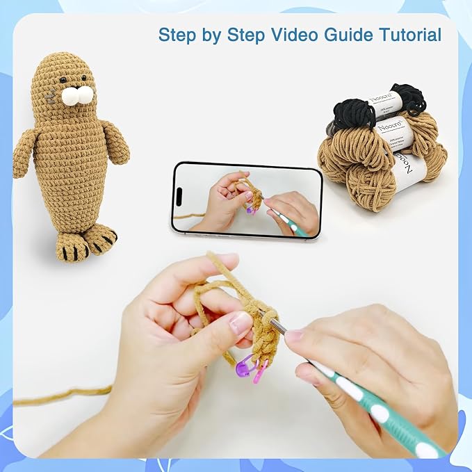 Noocro Amigurumi Crochet Kit for Beginners, Intermediate and Advanced Crocheters - Image 6