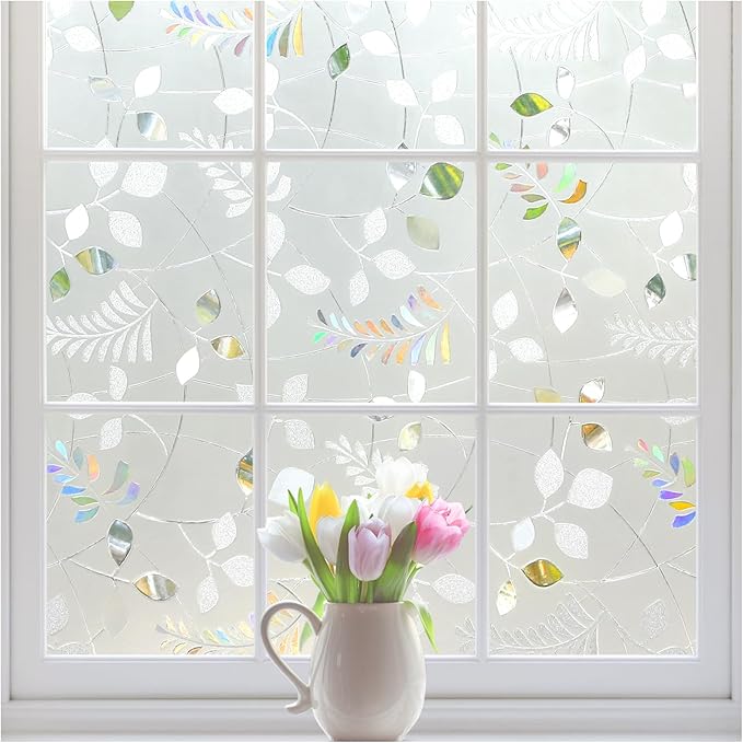 rabbitgoo Window Privacy Film, Frosted Glass Window Film, 29.5" x 78.7" | 3D by rabbitgoo
