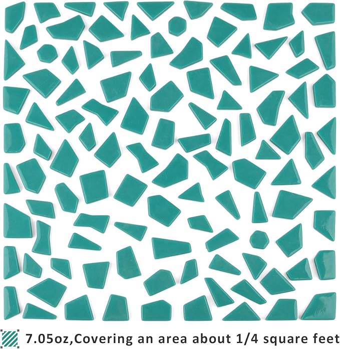 Youway Style Teal Glass Mosaic Tiles - Image 8
