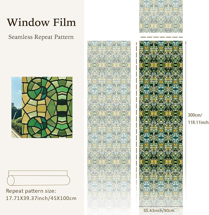 funlife Privacy Stained Glass Window Film - Image 3