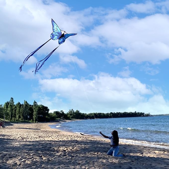 Butterfly Kites for Kids and Adults, 300ft String Handle Included - Image 4