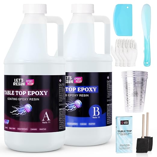 LET'S RESIN EPOXY RESIN 1 Gallon High Viscosity Resin by LETSRESINEPOXYRESIN
