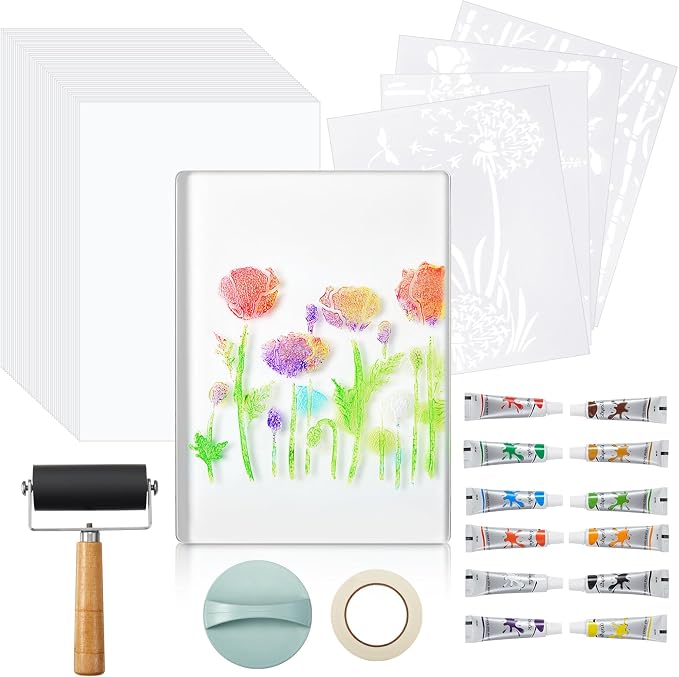 Fuyoooo 5" x 7" Gel Printing Plate Kit by Liraitoya