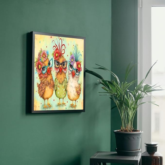 MBNTJHT Hen Chicken Stamped Cross Stitch Kits - Image 3