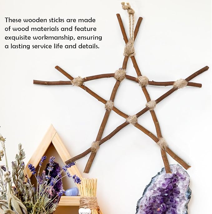 50Pcs Natural Twigs, Driftwood Branches, Unfinished Timber Rods - Image 4