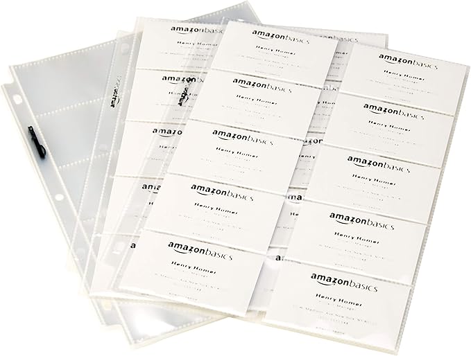 Amazon Basics Business Card Protector Pages - Image 3
