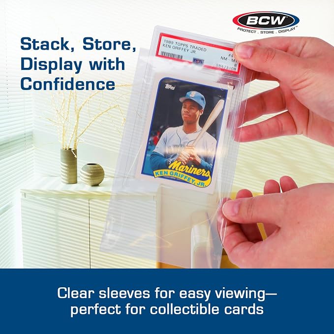 BCW Resealable Graded Card Sleeves | 100 Pack | Universal Fit - Image 5
