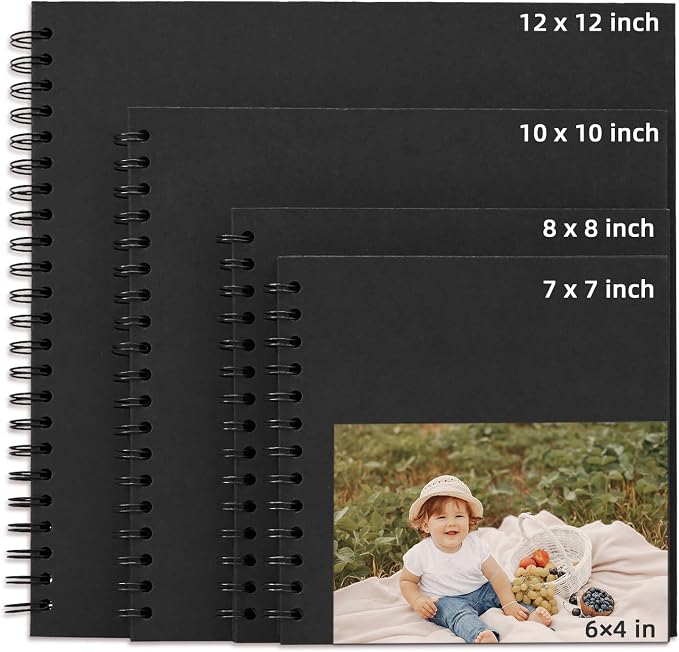 Yopih 12x12 Inch DIY Scrapbook Photo Album, Hardcover Kraft Paper Acid-Free - Image 9