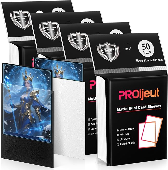 200 Pack Card Sleeves, Matte Dual Trading Card Sleeves - Image 8