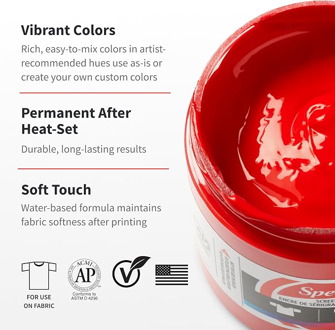 Speedball 046011 Fabric Screen Printing Ink, 128 fl. oz. - Image 3
