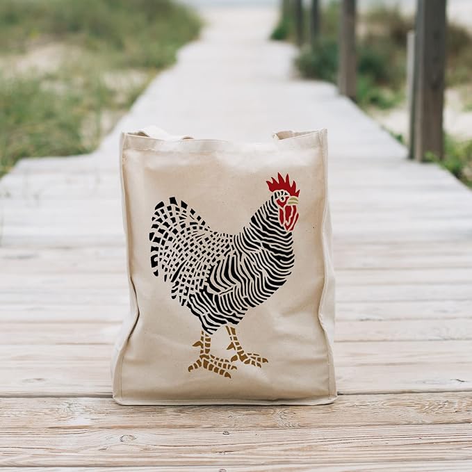 ORIGACH 2 Pcs Large Layering Coloring Dominique Chicken Stencil - Image 6