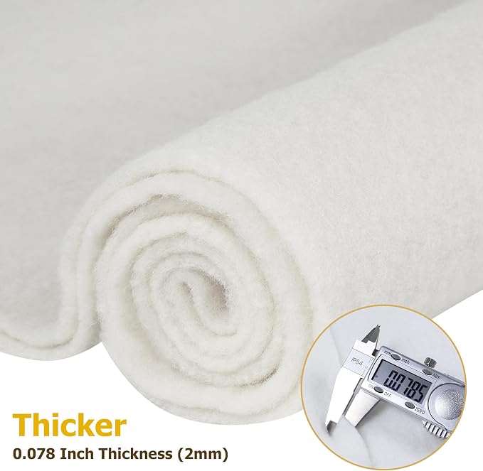 18" x 39" Wool Felt Fabric, Pure Merino Felt Fabric - Image 3