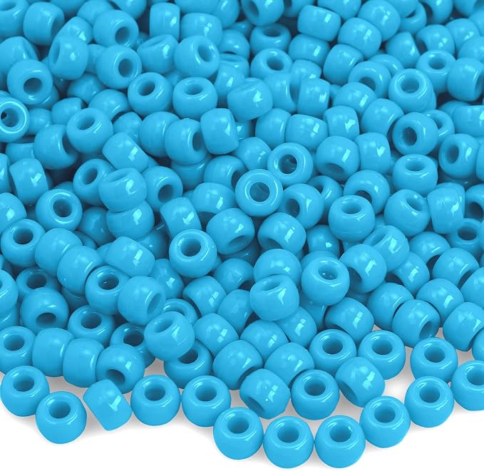 Pony Beads 1100 Pcs, Beads for Jewelry Making, Beads for Bracelets Making by anpiwshjo