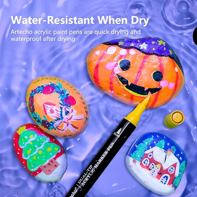 Artecho Acrylic Paint Markers 120 Colors, Acrylic Paint Pens - Image 5
