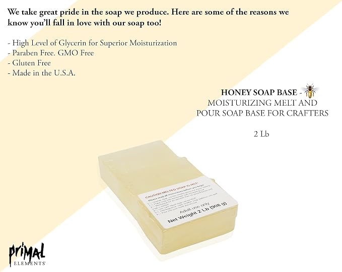 Primal Elements Honey Soap Base - Image 2