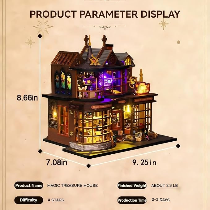 OZJAY DIY Miniature House Kit, Mini House Building Kit - Image 3