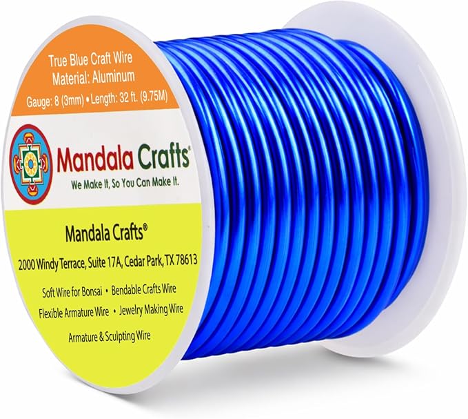 Mandala Crafts 8 Gauge Anodized Aluminum Craft Wire by MandalaCrafts