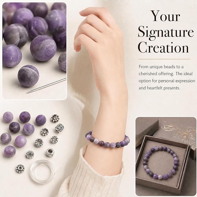 6mm Matte Amethyst Bead, 15-Inch Matte Round Loose Stone Beads - Image 4