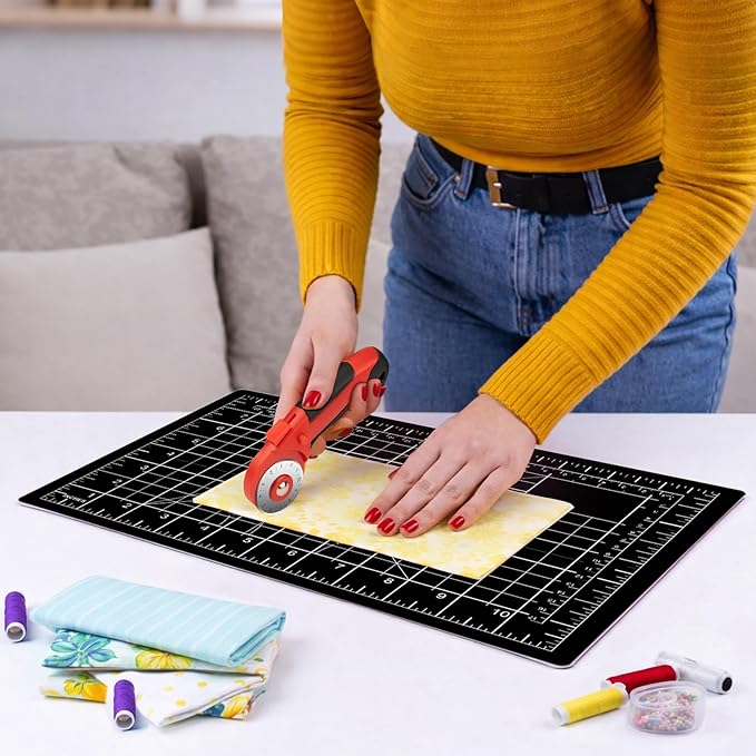 DIYSELF Cutting Mat 8in×6in, Self Healing Cutting Mat, A5 Rotary Cutting Mats - Image 4