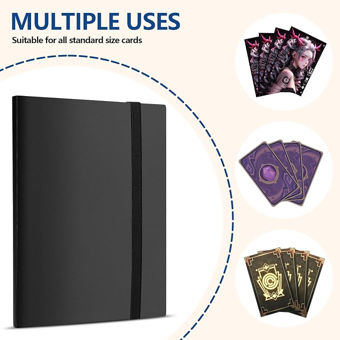 Card Binder, EDUDIIU 9 Pockets Premium Trading Card Binders, Cards Collection - Image 7