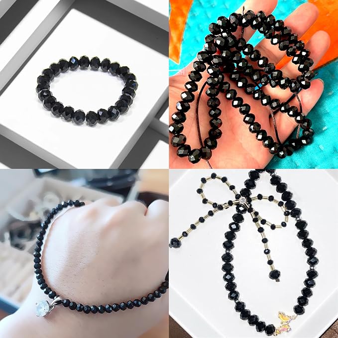 460Pcs 8mm Crystal Glass Beads for Jewelry Making Beads for Bracelets Necklace - Image 6