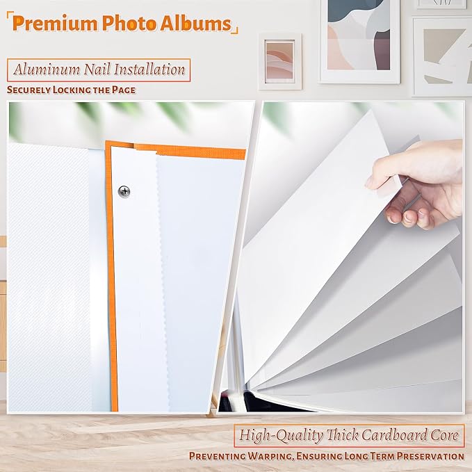 Artfeel Photo Album Self Adhesive Scrapbook, 60 Pages Large Photo Book - Image 4