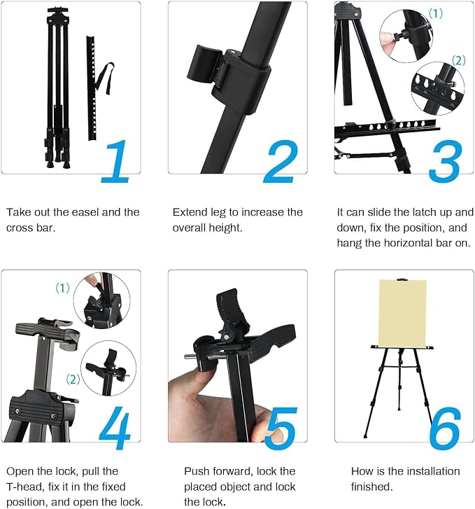 RRFTOK 21-66 Inch Adjustable Art Easel Stand - Image 7