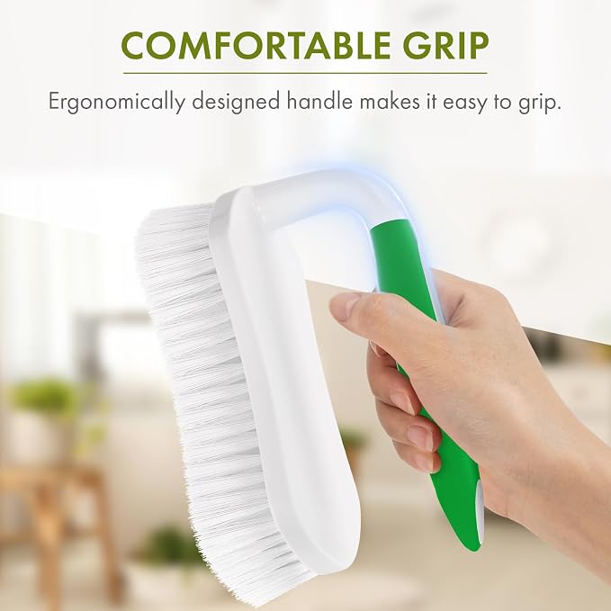 Amazer Scrub Brush for Cleaning Comfort Grip Shower Scrubber Stiff Bristles - Image 2