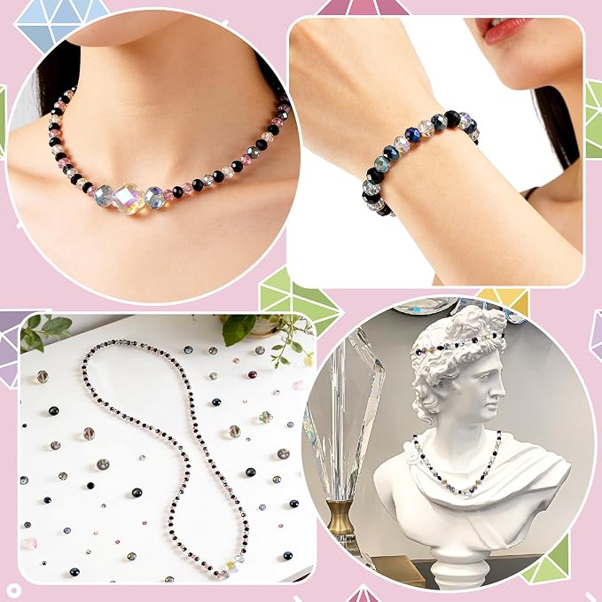 636pcs Glass Beads for Jewelry Making - Image 6