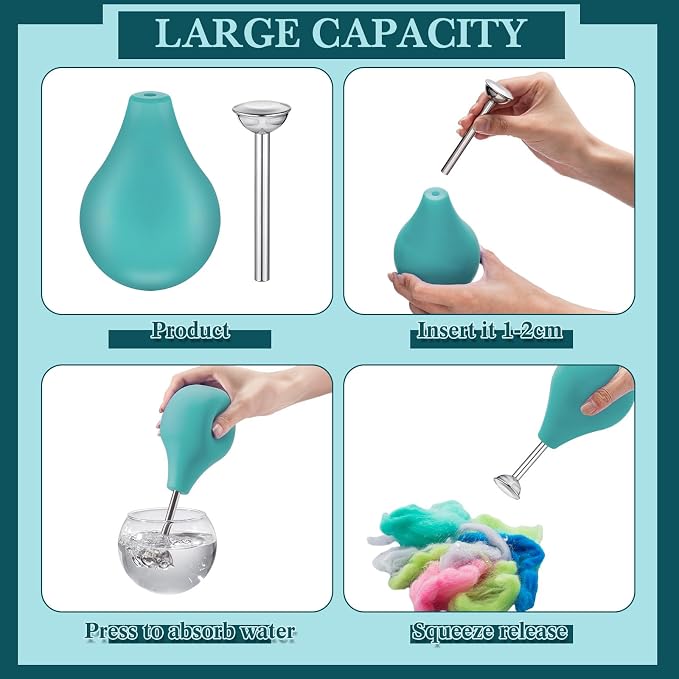 Leinuosen 2pcs Wet Felting Tool Set Include Ball Brause Sprinkler and Wet - Image 3