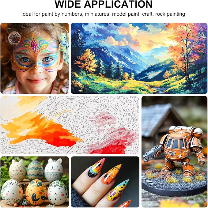 Nicpro Detail Paint Brushes 5 PCS Aesthetic Extreme Fine Tip 10/0 Professional - Image 6